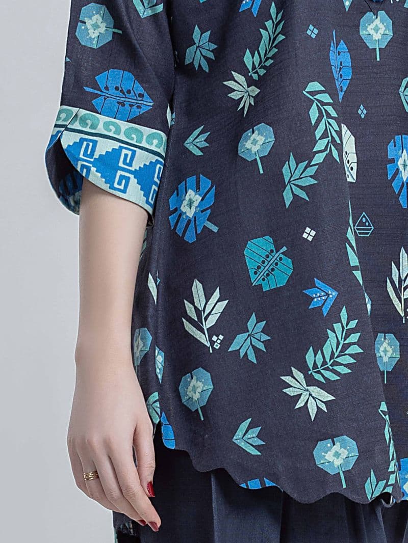 Printed Khaddar Co-Ord Set thumbnail