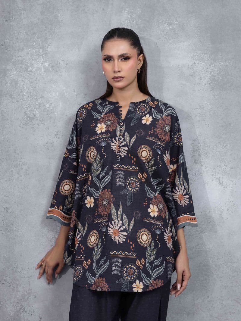 Printed Khaddar Co-Ord Set thumbnail