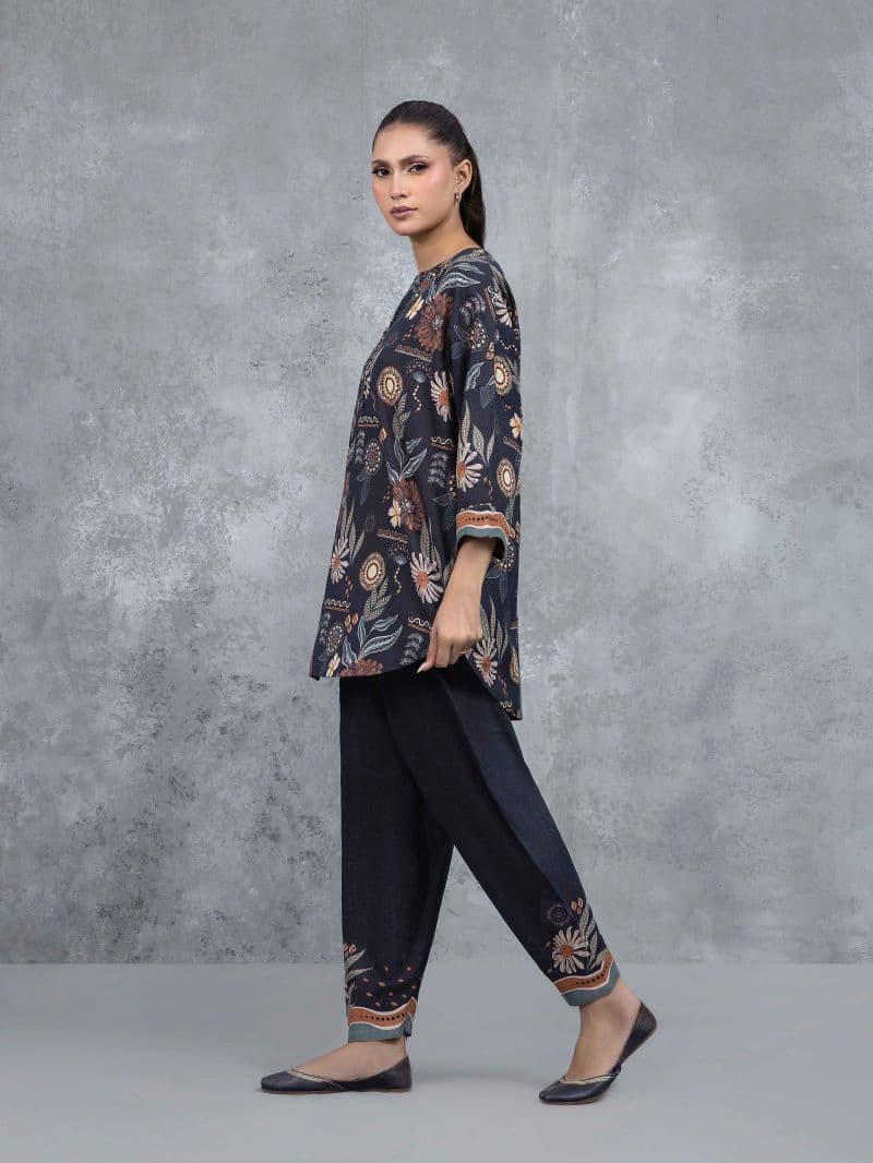 Printed Khaddar Co-Ord Set thumbnail