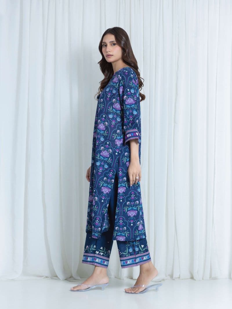 Printed Khaddar Co-Ord Set thumbnail