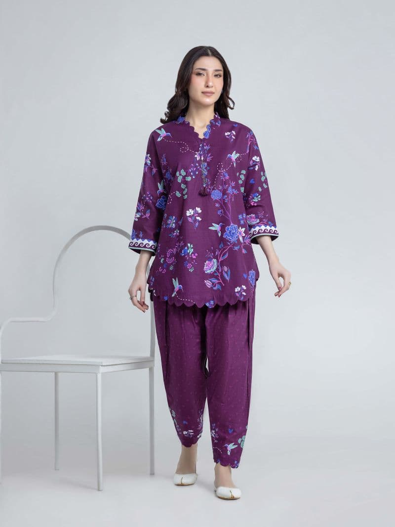Printed Khaddar Co-Ord Set thumbnail