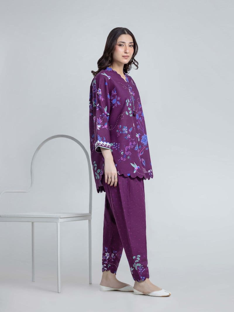 Printed Khaddar Co-Ord Set thumbnail