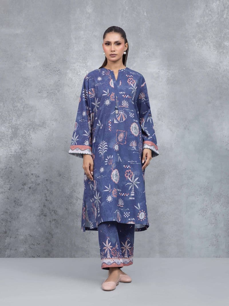 Printed Khaddar Co-Ord Set thumbnail