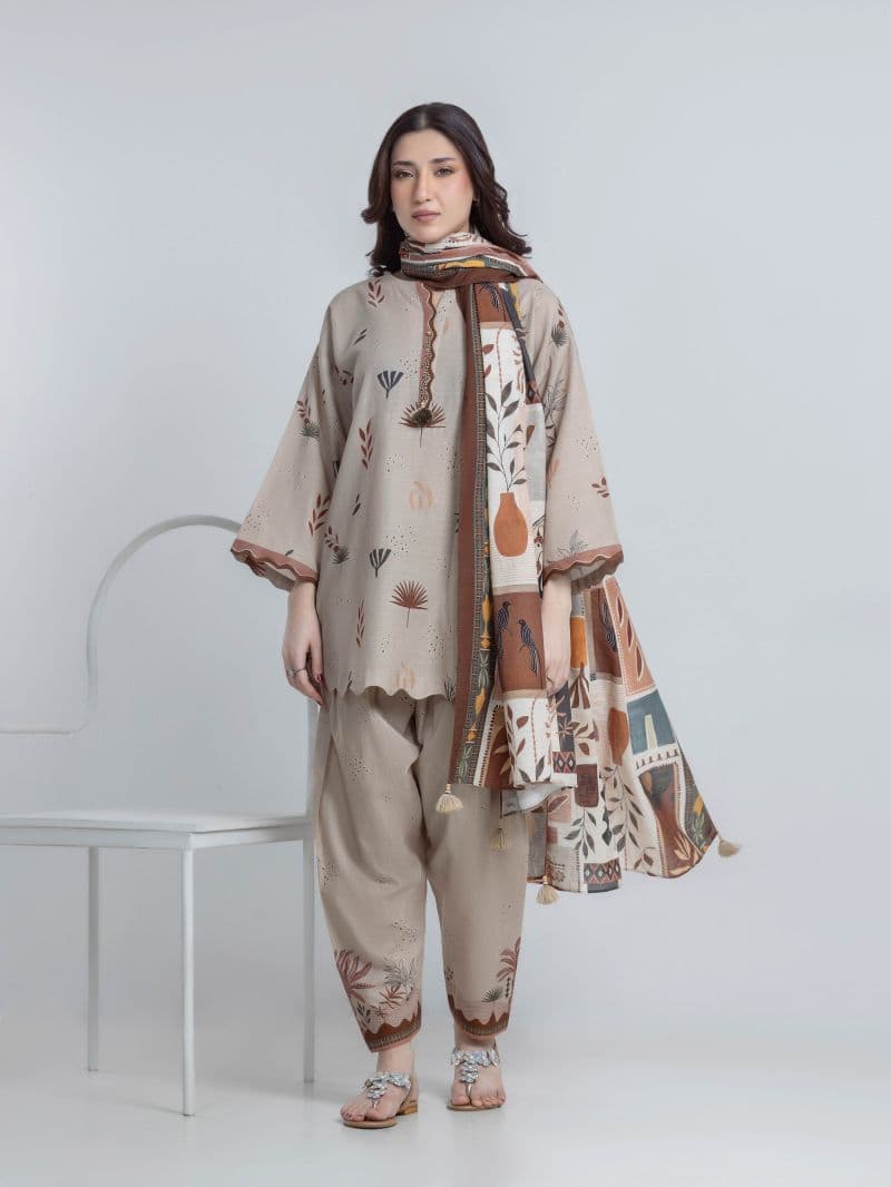 Printed Khaddar Suit thumbnail