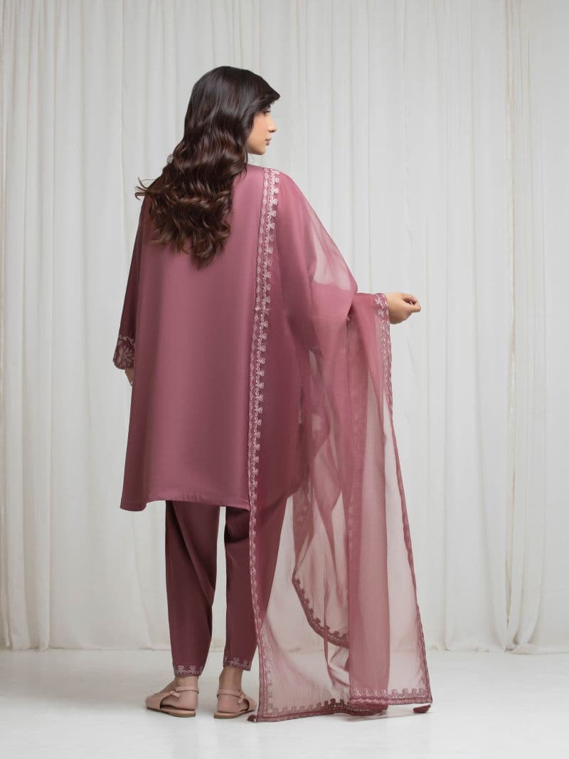 Embroidered Satin Suit thumbnail