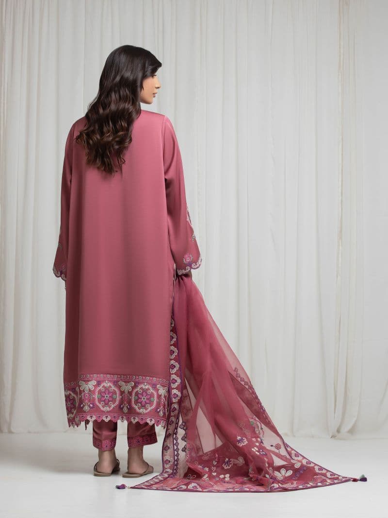 Embroidered Satin Suit thumbnail