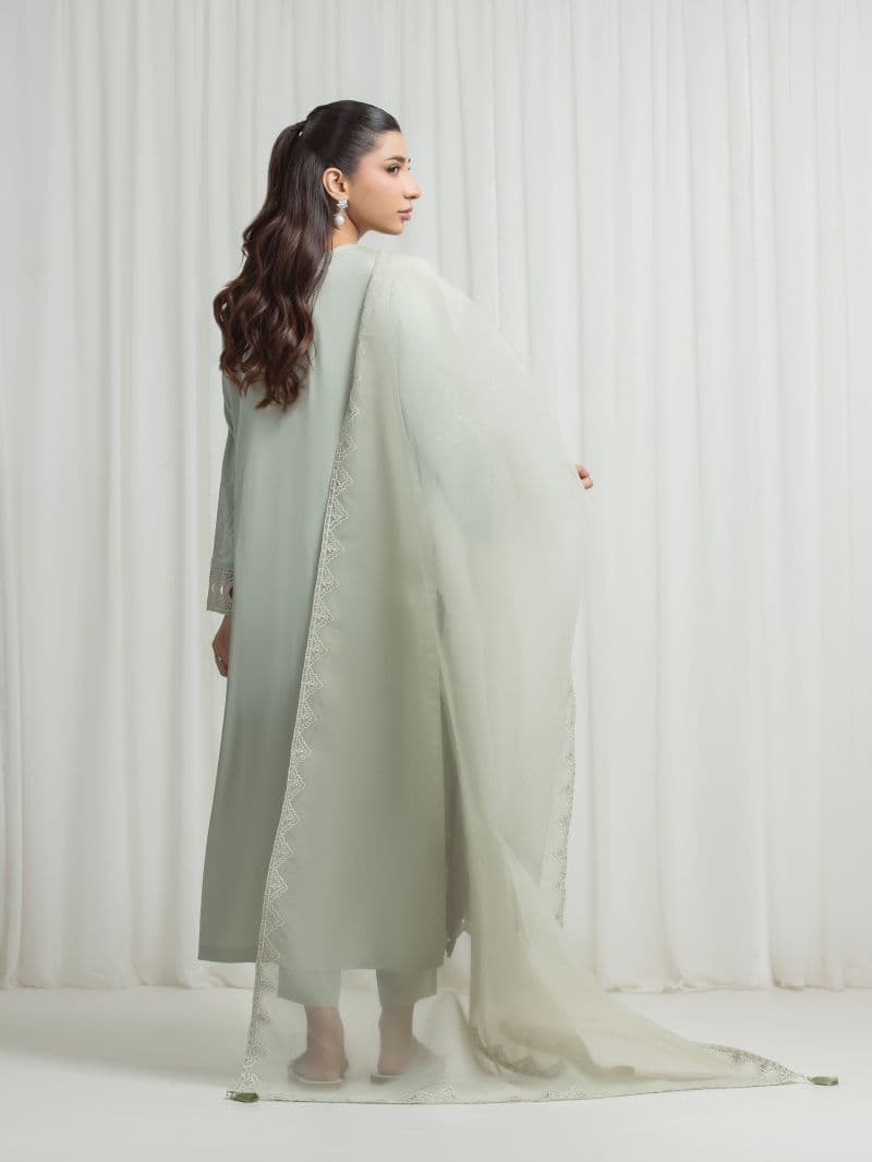 Embroidered Satin Suit thumbnail