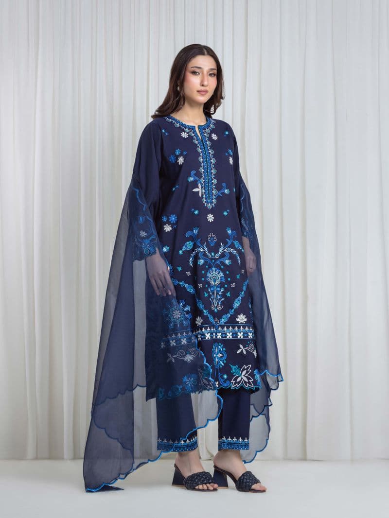 Embroidered Viscose Suit thumbnail