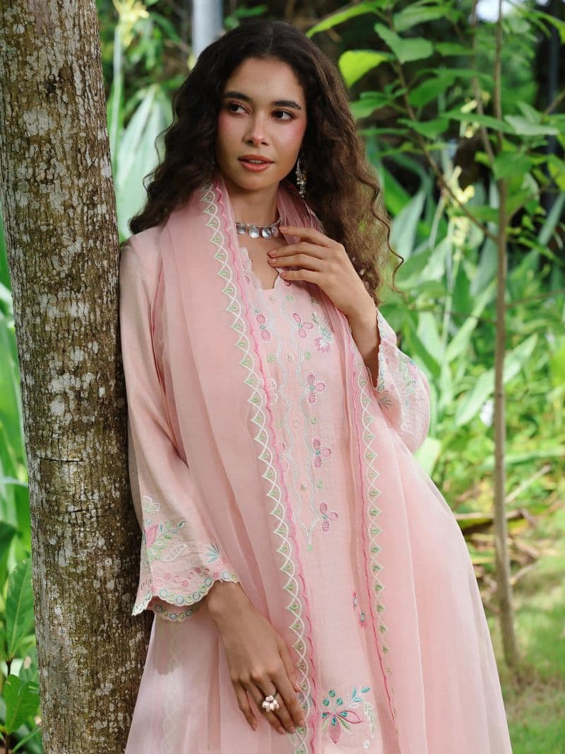 Embroidered Viscose Suit thumbnail