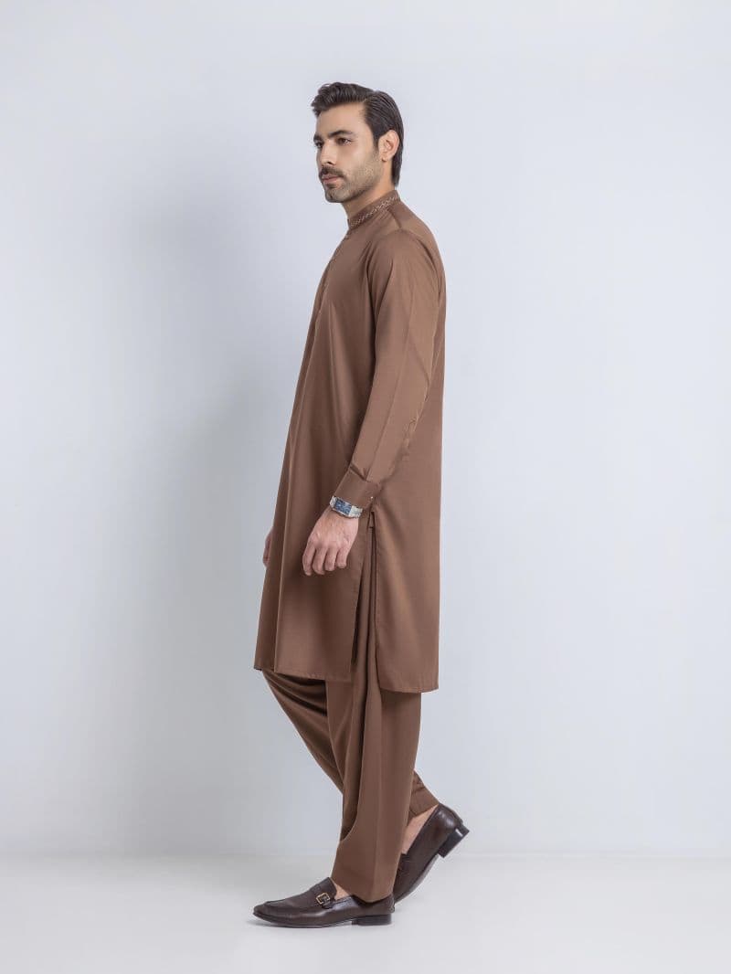 Embroidered Dobby Shalwar Kameez thumbnail