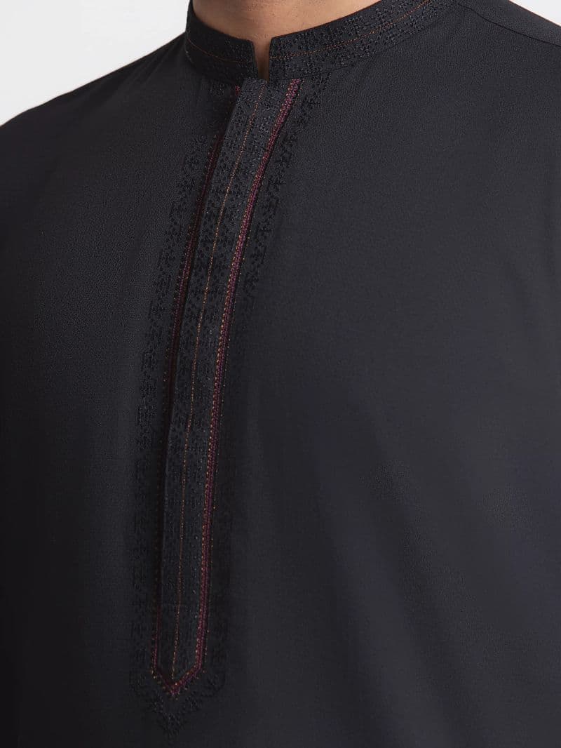 Embroidered Dobby Shalwar Kameez thumbnail