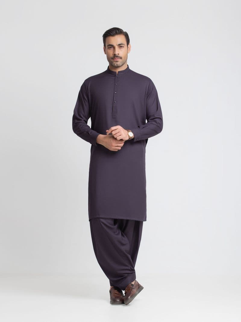 Embroidered Dobby Shalwar Kameez thumbnail