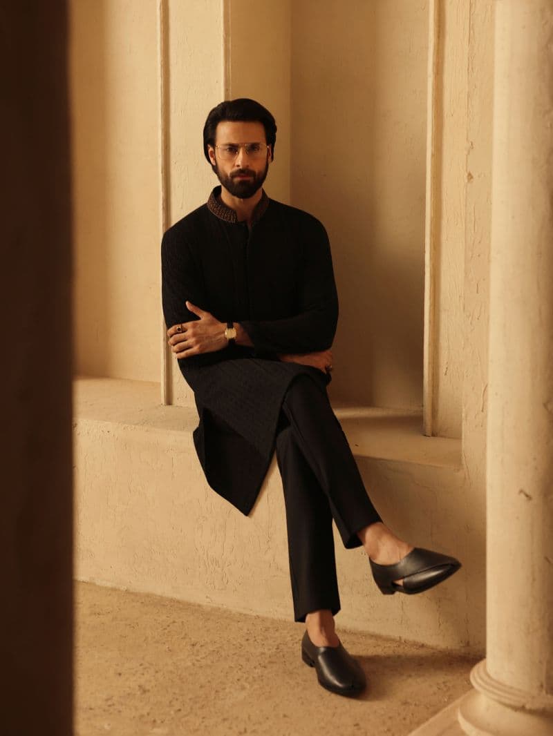 Embroidered Viscose Kurta Pajama thumbnail