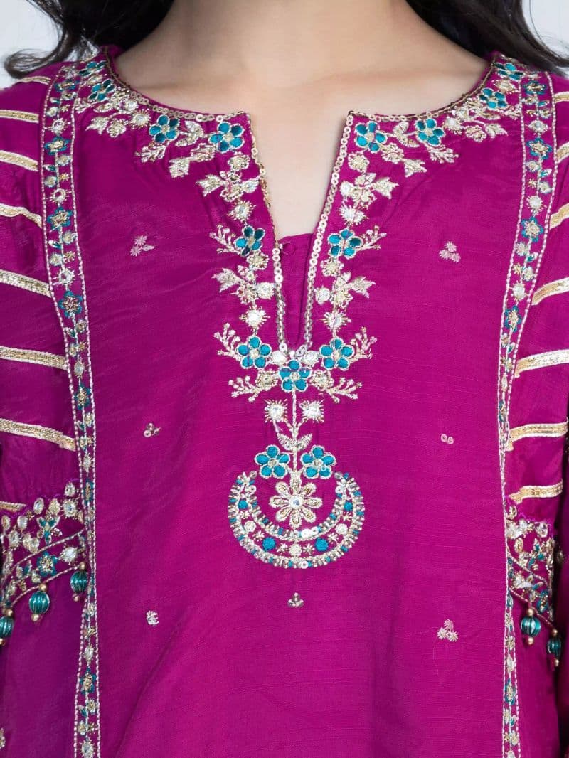 Embroidered Silk Co-Ord Set thumbnail