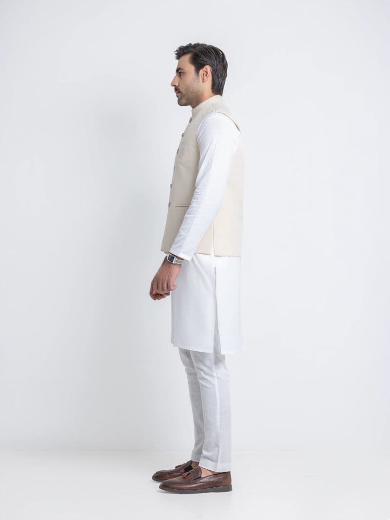 Embroidered Viscose Waistcoat thumbnail