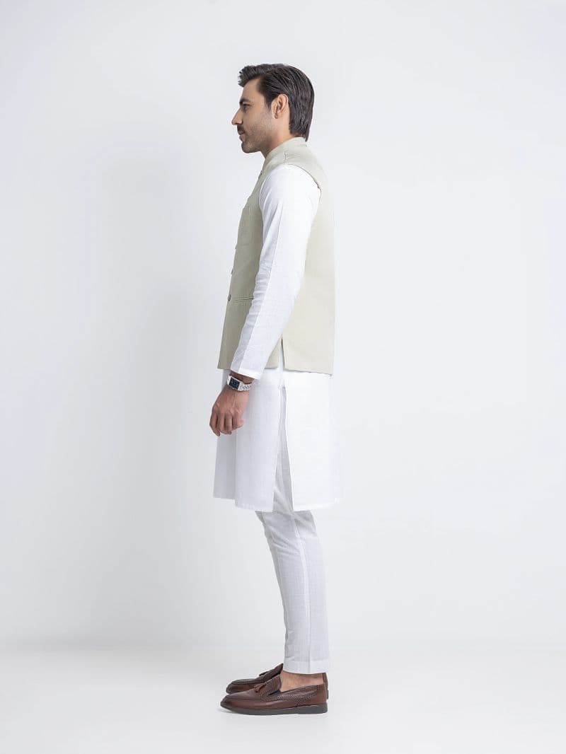 Embroidered Viscose Waistcoat thumbnail