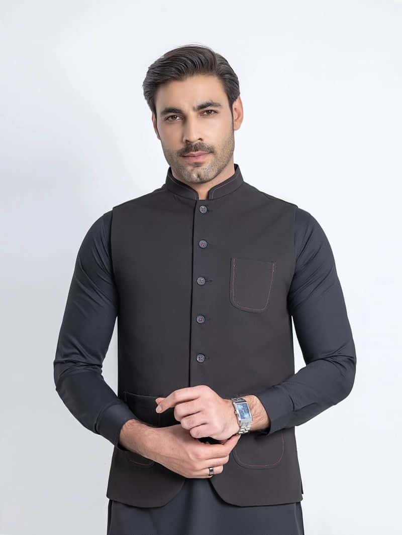 Plain Viscose Waistcoat