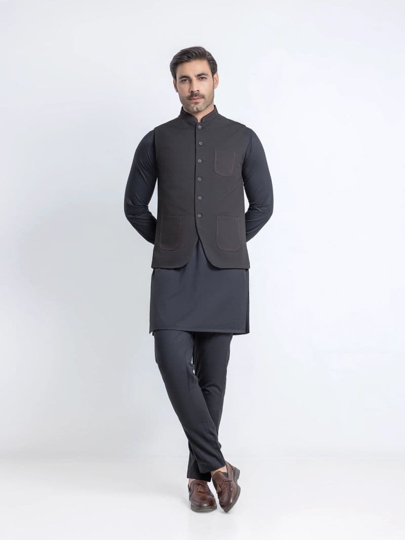 Plain Viscose Waistcoat thumbnail