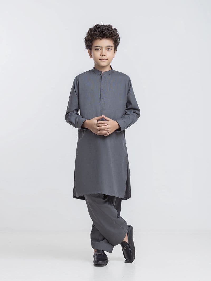 Blended Grey Shalwar Kameez thumbnail