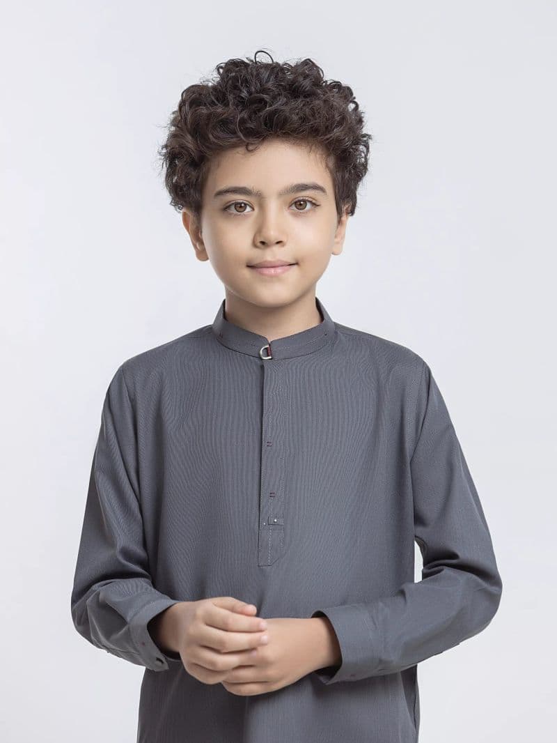 Blended Grey Shalwar Kameez thumbnail