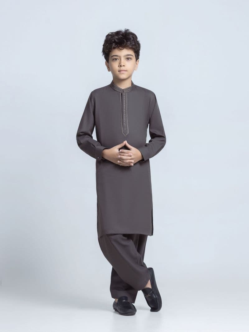 Embroidered Dobby Shalwar Kameez thumbnail