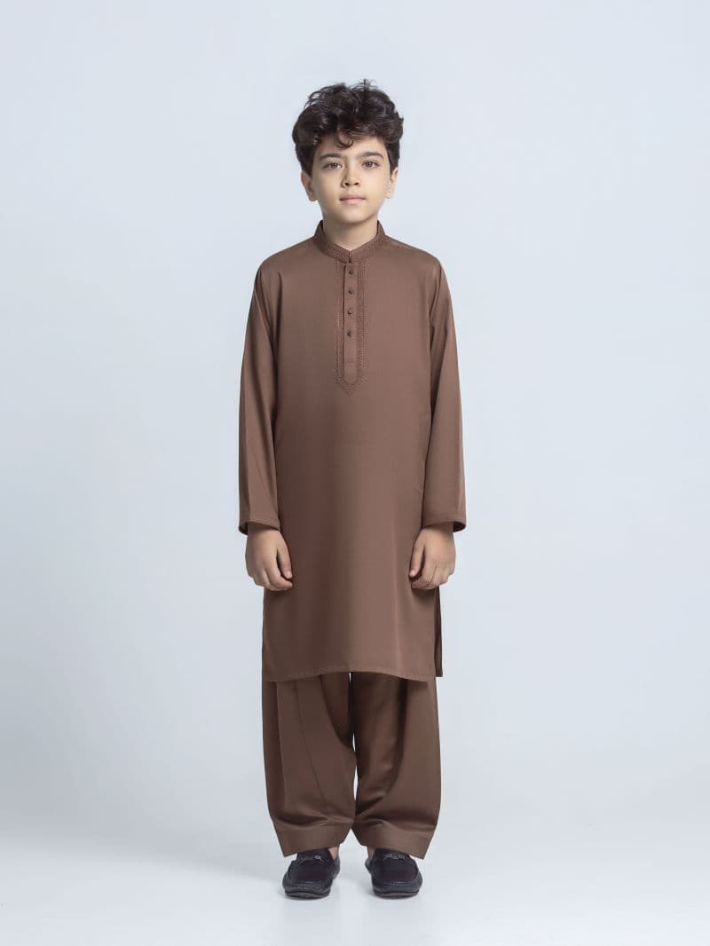 Embroidered Dobby Shalwar Kameez thumbnail
