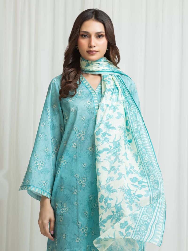 Printed Lawn Suit - alternate view