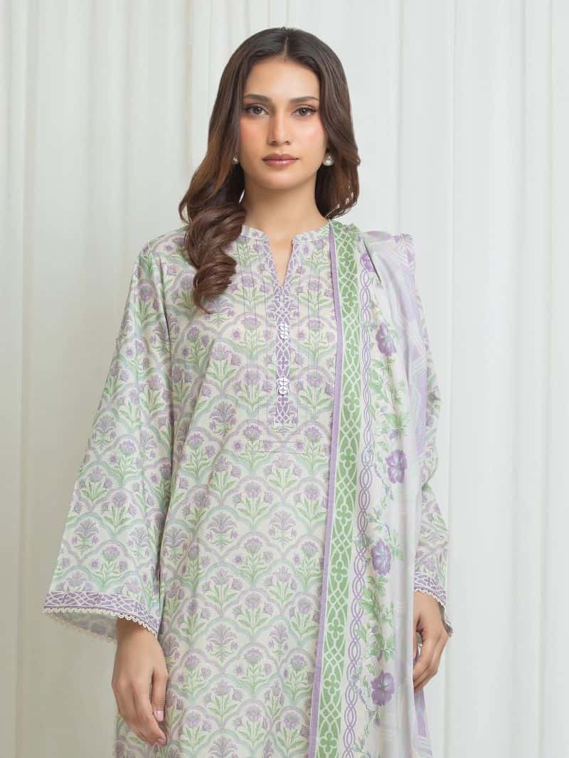 Printed Lawn Suit - alternate view