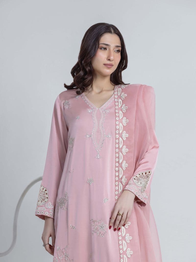 Embroidered Satin Suit thumbnail