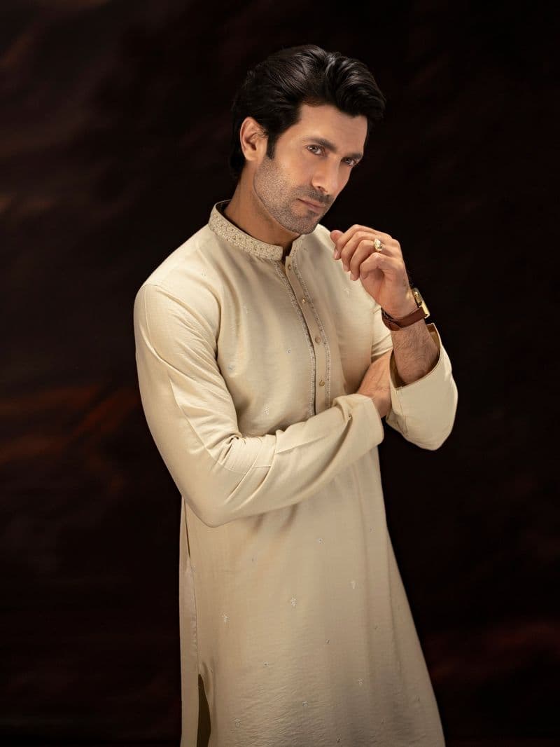 Embroidered Viscose Kurta Pajama thumbnail
