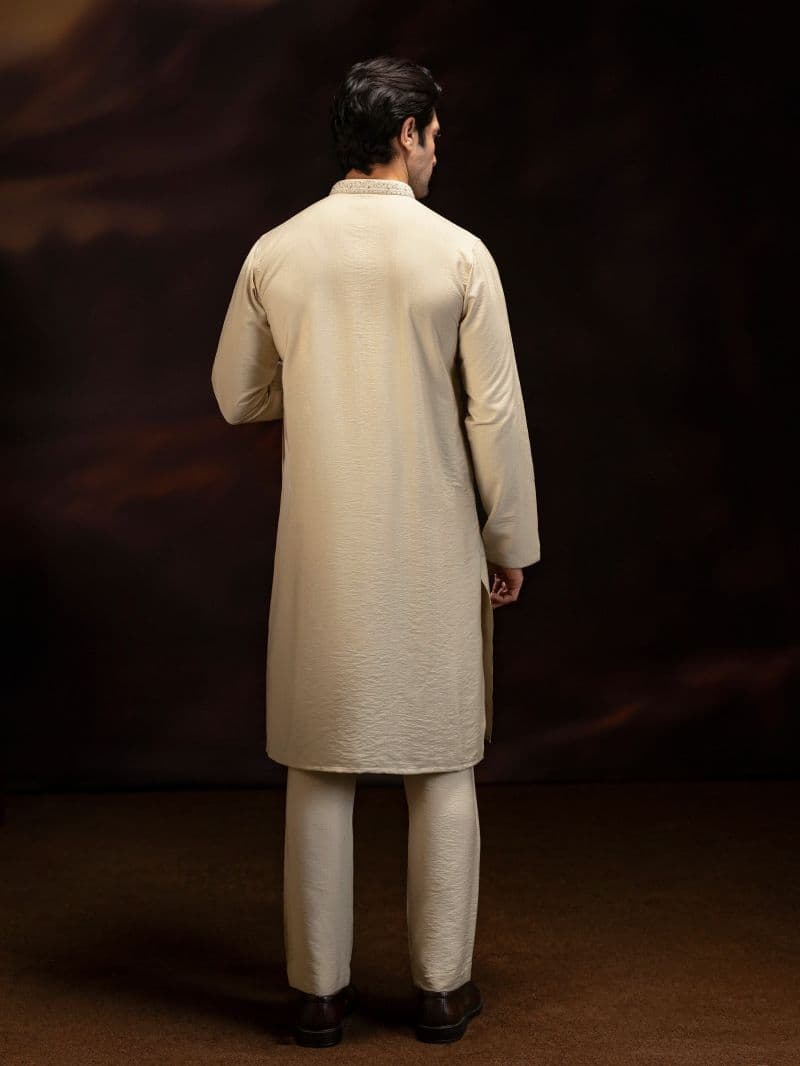 Embroidered Viscose Kurta Pajama thumbnail