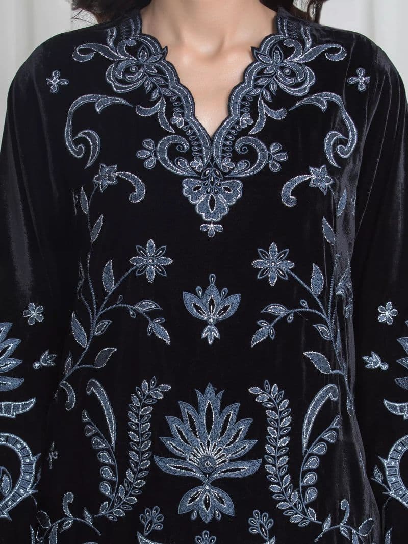 Embroidered Velvet Suit thumbnail
