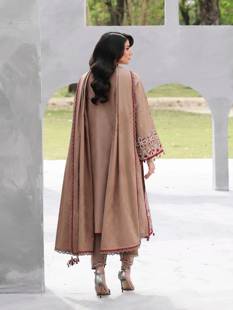 Embroidered Jacquard Suit - EWU6V3-33469-3P thumbnail