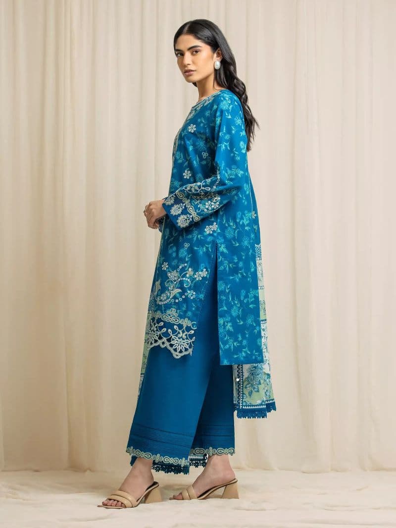 Embroidered Lawn Suit - EWU6V1-33020-3P thumbnail