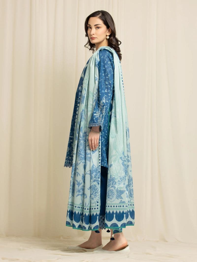 Embroidered Lawn Suit - EWU6V1-33004-3P thumbnail