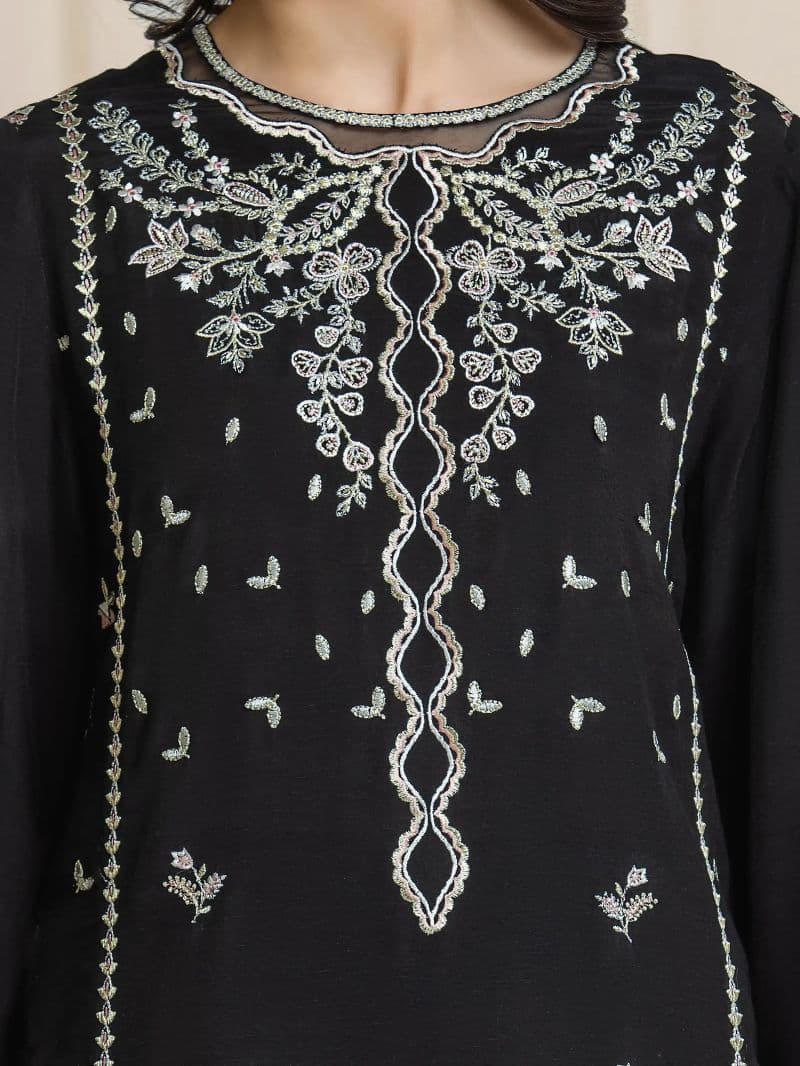 Embroidered Karandi Suit - EWU6V22-32094-3P thumbnail