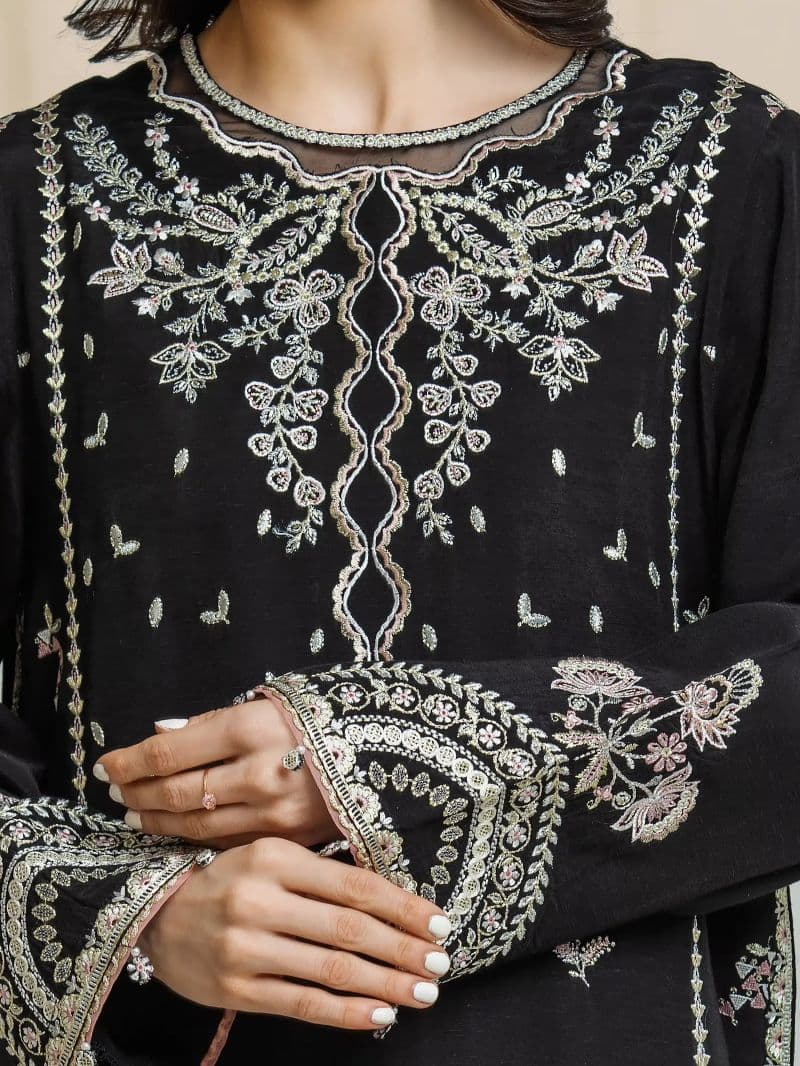 Embroidered Karandi Suit - EWU6V22-32094-3P thumbnail
