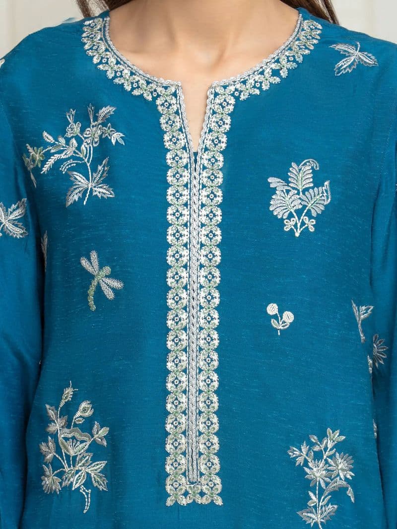 Embroidered Karandi Suit - EWU6V22-32093-3P thumbnail