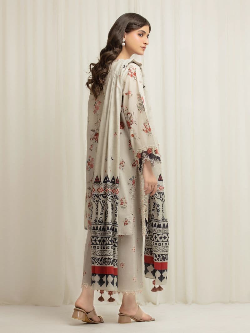 Embroidered Lawn Suit - EWU6V1-33012-3P thumbnail