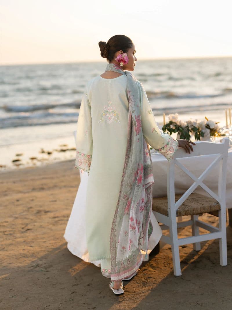 Embroidered Cambric Suit - EWU6V2-33445-3P thumbnail
