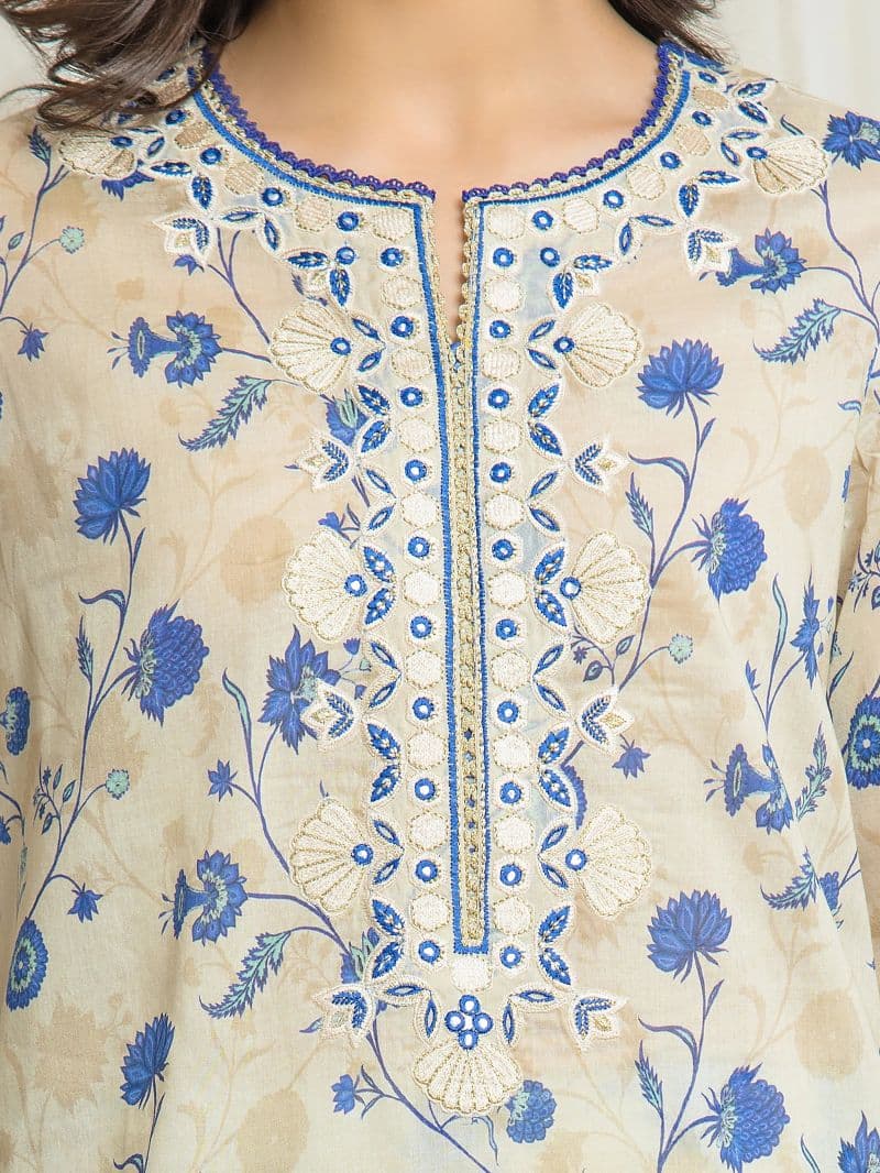 Embroidered Lawn Suit - EWU6V1-33008-3P thumbnail