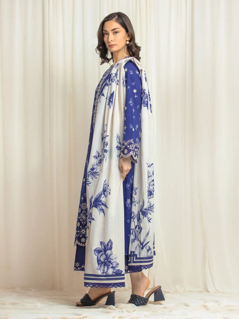 Embroidered Lawn Suit - EWU6V1-33024-3P thumbnail
