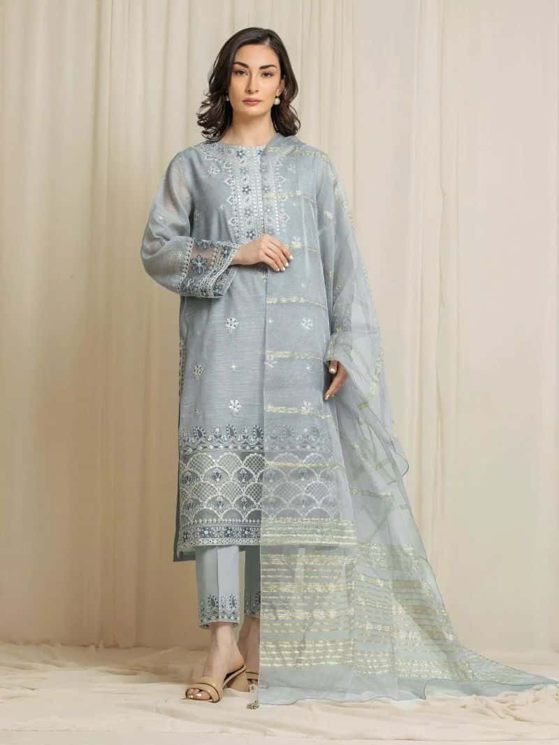 Embroidered Munar Suit - EWU6V21-32061-3P