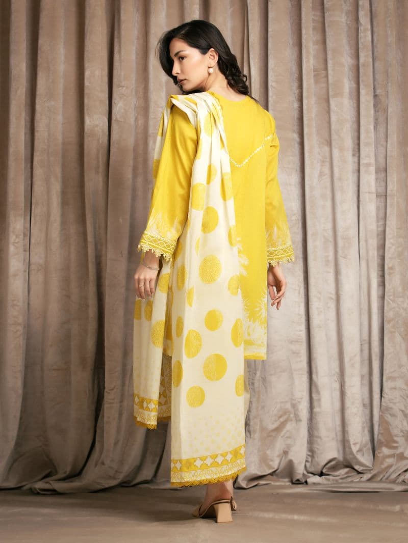 Embroidered Lawn Suit - EWU6V1-33011-3P thumbnail