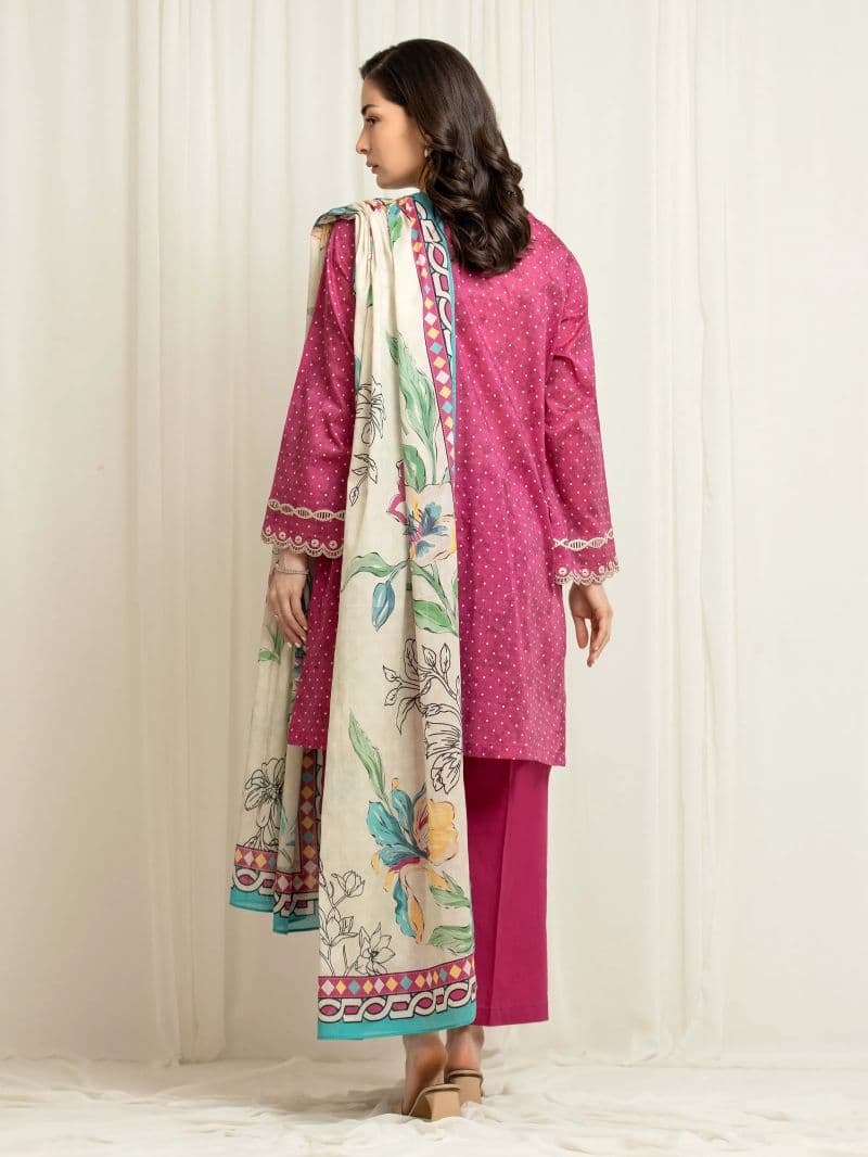 Embroidered Lawn Suit - EWU6V1-33005-3P thumbnail