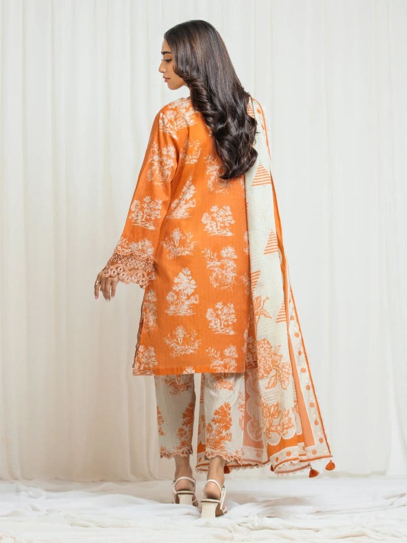 Embroidered Lawn Suit - EWU6V1-33015-3P thumbnail