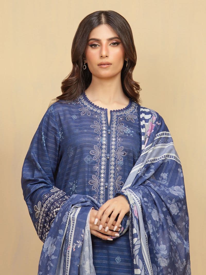 Embroidered Lawn Suit - EWU5V1-31881-3P thumbnail