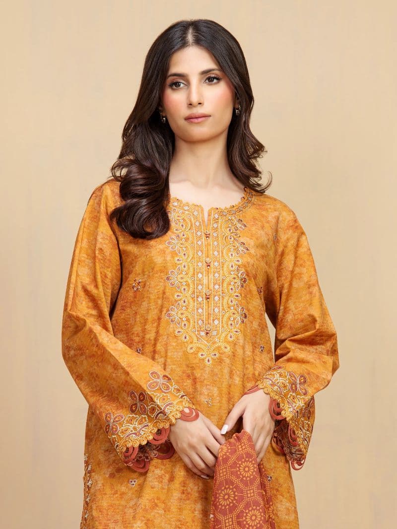 Embroidered Lawn Suit - EWU5V1-31902-3P thumbnail