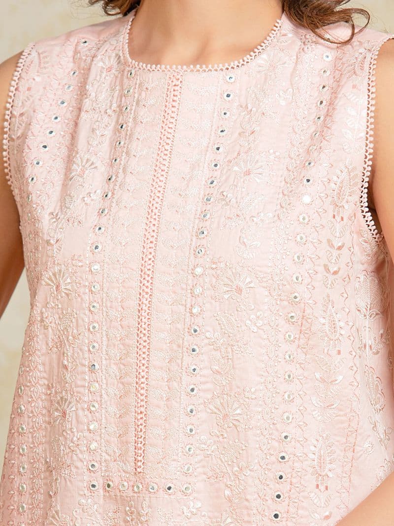 Embroidered Jacquard Suit - EWU5V3-31157-3P thumbnail