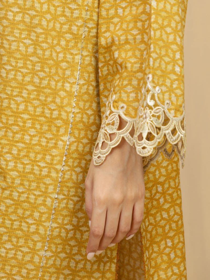 Embroidered Lawn Slub Suit - EWU5V1-31901-3P thumbnail